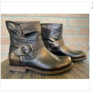 Womens FRYE VERONICA BOOTIE MOTO 70545 Bronze NIB